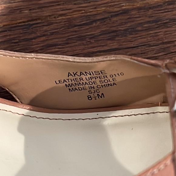 Anne Klein Women’s Brown Peep Toe Heels Size 8.5 - Picture 5 of 7